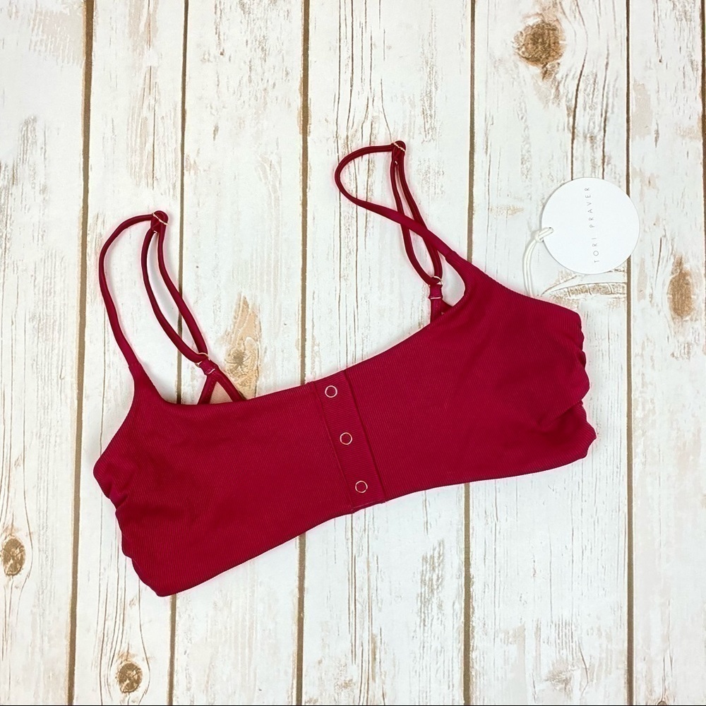 Tori Praver‎ Loria Button Front Bikini Top - Picture 6 of 10